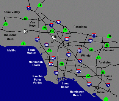 LA Freeway Map